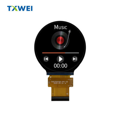 2Display LCD TFT circular de alta definição IPS de 76 polegadas, display de pequenos aparelhos domésticos, ecrã táctil