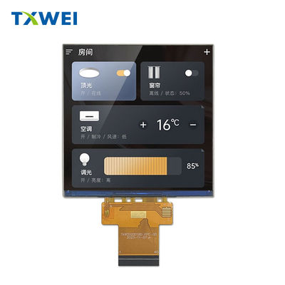 3.92 polegadas 480*480 Quadrado LCD Monitor 500cd/m2 Touch Screen Display Module