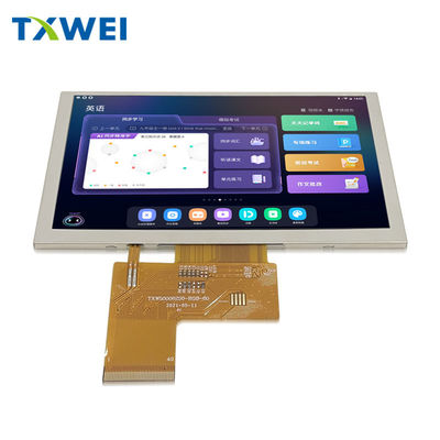 5 polegadas IPS LCD TFT 800 * 480 Resolução RGB 24 Interface LCD Display Module com ST7262