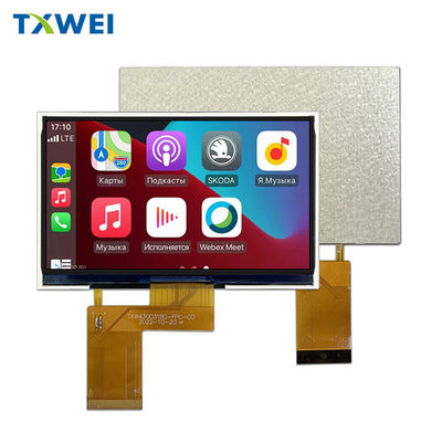 4.3 polegadas IPS 480*272 brilho de alta definição 350cd/m 2 ecrã LCD