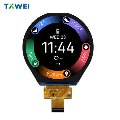 3tela LCD TFT circular a cores inteiras de 0,4 polegadas tela sensível ao toque personalizada