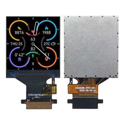 1.3 polegadas LCD smart wearable display display quadrado painel de exibição IPS TFT LCD