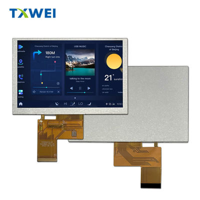 5.0- polegada 800 X 480 industrial LCD médico exibição 350nits RGB TFT
