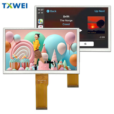 Display LCD TFT de 7 polegadas 1024 * 600 pontos 50 pin interface RGB HX8282A11 tela sensível ao toque personalizada