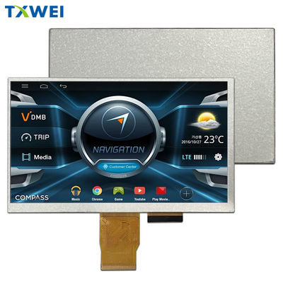 7 polegadas 450cd/m2 RGB 24 Bit Interface HX8282A11 Car Instrument TFT LCD Display Screen