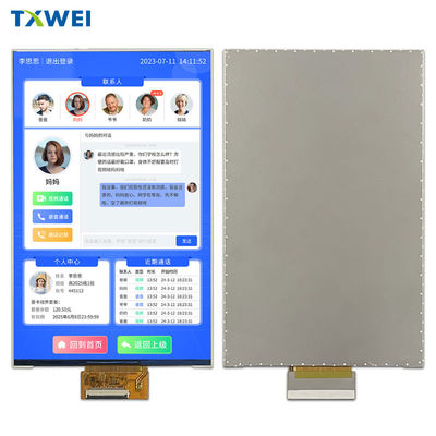 800 * 1280 LVDS IPS Industrial Control LCD Screen 8 polegadas Display secundário com função de toque