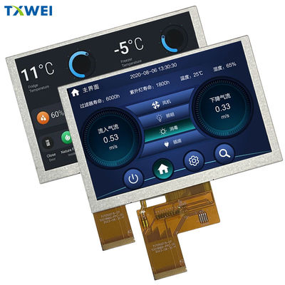 Ecrã LCD TFT de 5 polegadas IPS Alto brilho 800 * 480 Ecrã de alta definição