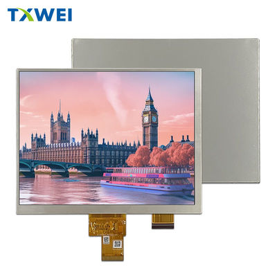 Ecrã LCD TFT de 8 polegadas 1024 * 768 Display LVDS Full View Painel de Display Médico de Controle Industrial
