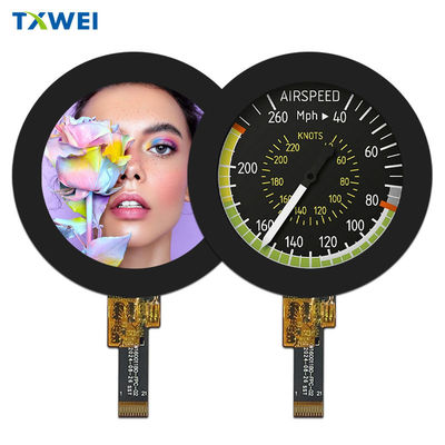 1Display LCD circular de 0,6 polegadas com interface RGB 8 BIT de resolução 400x400