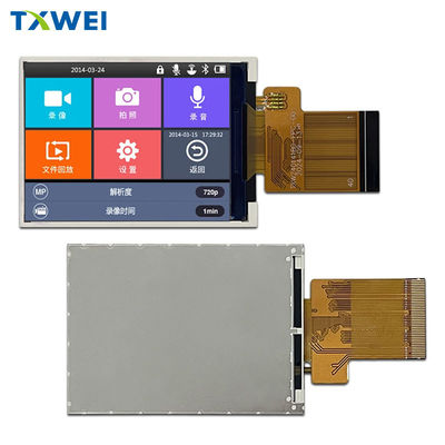 2Display LCD de 0,4 polegadas 240x320 Dimensão pequena com interface RGB Ampla faixa de temperatura