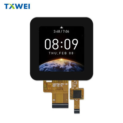 1Ecrã LCD quadrado de.54 polegadas para MCU 8 BIT Interface Capacitivo Touch Full Fit