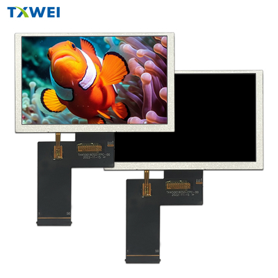 Módulo de Display LCD IPS para Exterior de 5,0 polegadas de alta luminosidade 800 * 480 com Dimensões Mecânicas 120,7*75,8*2,8