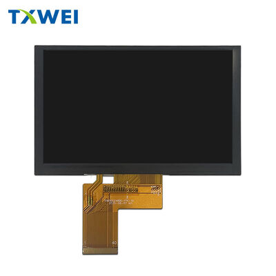 Tela LCD TFT personalizada de 5 polegadas com interface RGB e display LCD colorido de 800*480 com toque capacitivo